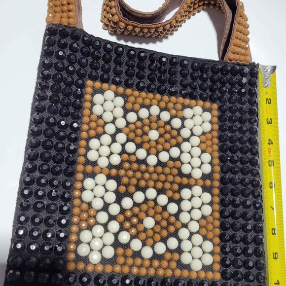 ORIGINAL Vintage Roger Van S Beaded Hand Bag - Picture 2 of 4